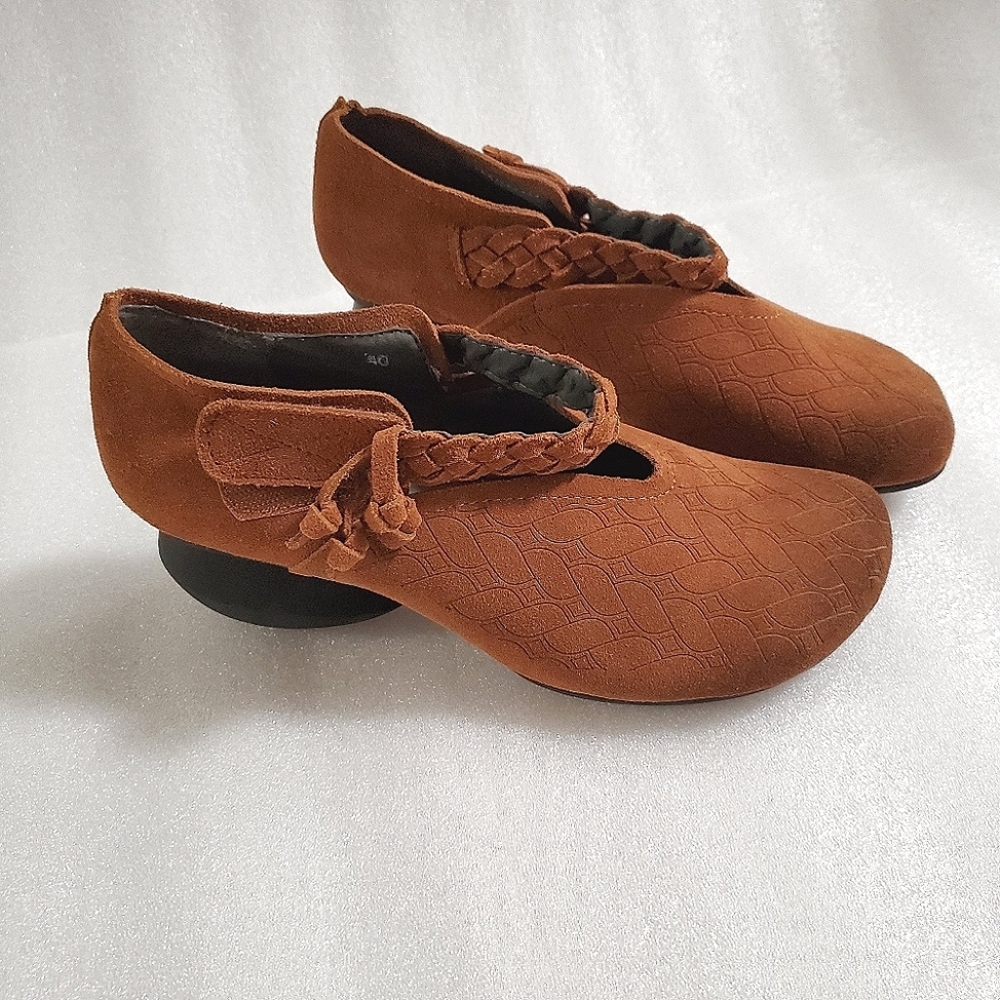 Socofy Brown Heel  Size 40/9.5